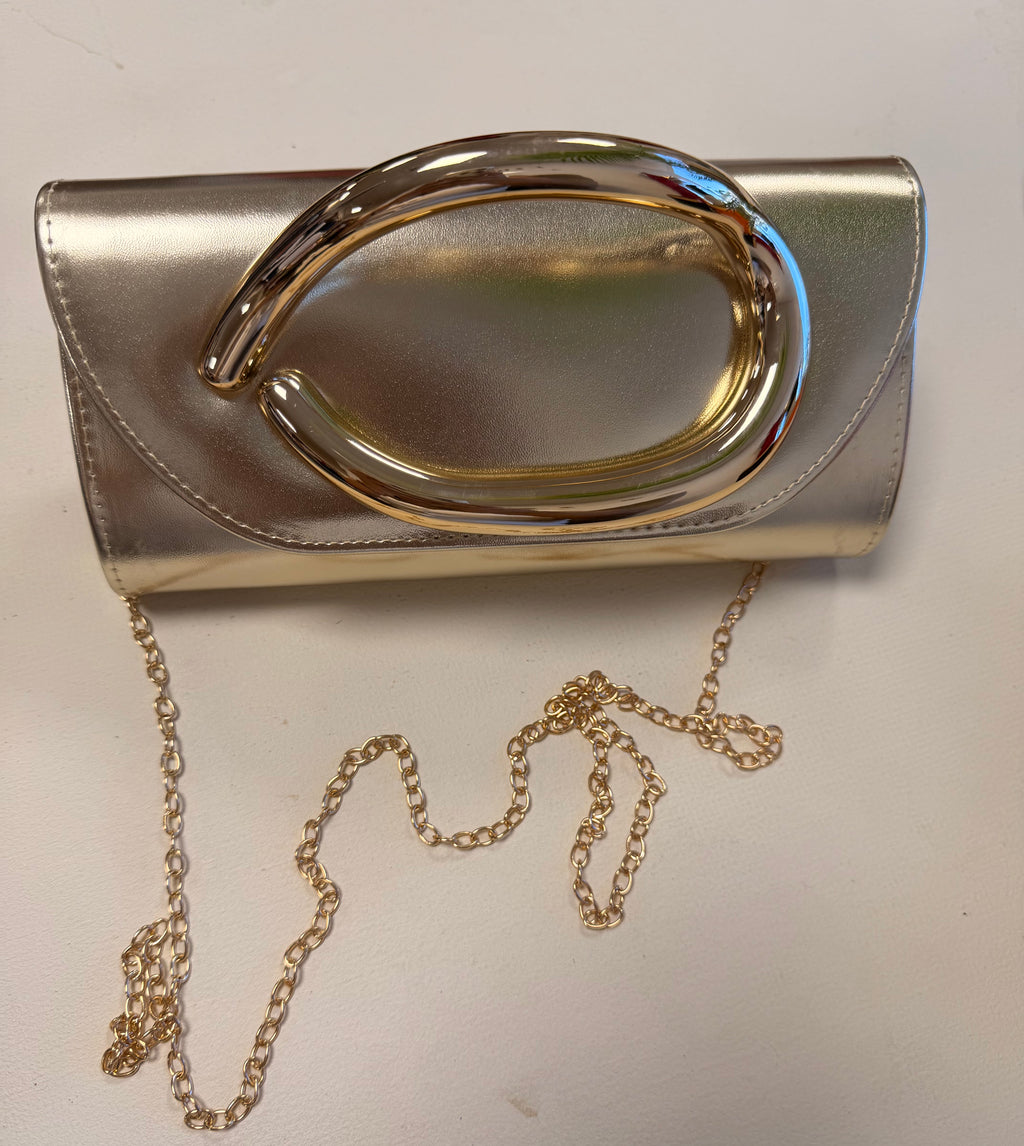 Cartera dorada asas